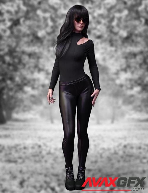 X-Fashion Turtleneck Outfit for Genesis 8 Female(s)