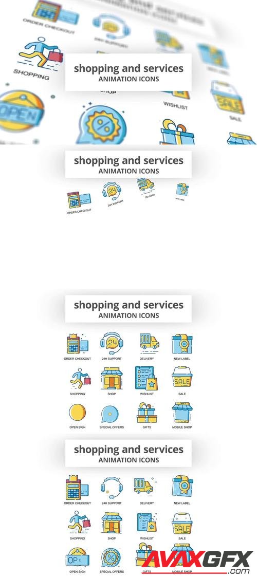 MotionArray – Shopping & Services - Animation Icons 969002