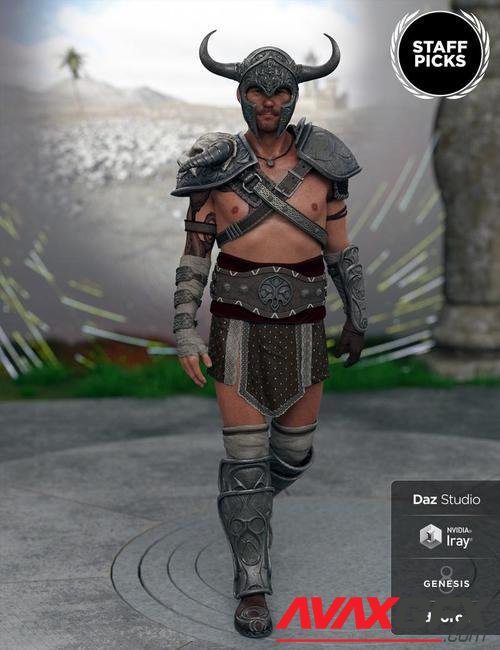 Deadly Warrior Armor for Genesis 8 Male(s)