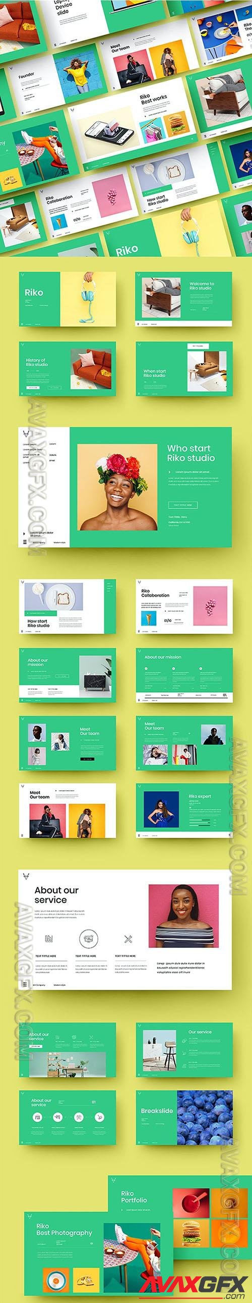 Riko - Business Powerpoint, Keynote and Google Slides Template