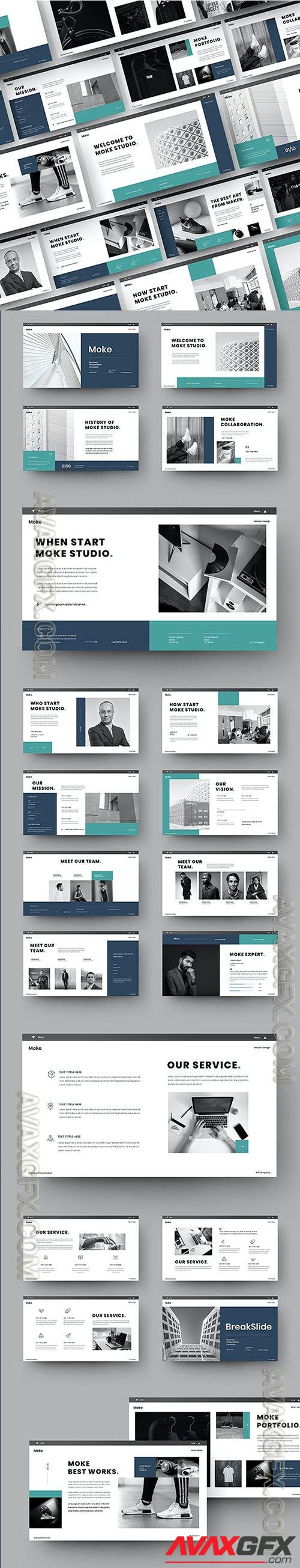 Moke - Business Powerpoint, Keynote and Google Slides Template