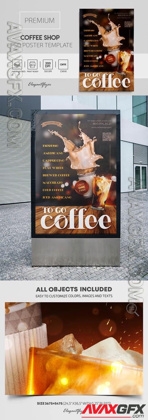 Coffee Shop Premium PSD Poster Template