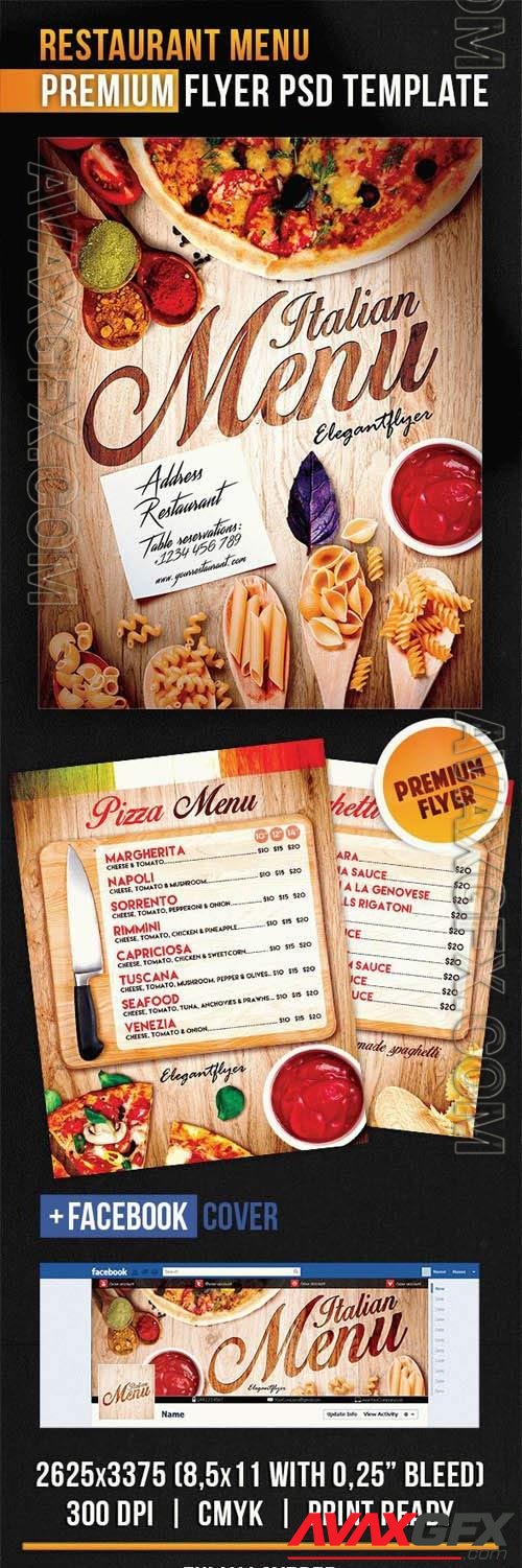 Restaurant Menu Flyer PSD Template