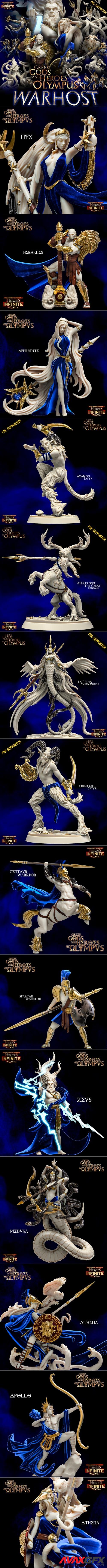 Greek Gods and Heroes of Olympus WARHOST – 3D Printable STL