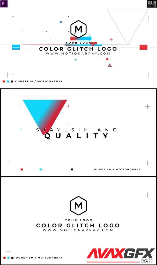 MotionArray – Color Glitch Logo Intro 404371