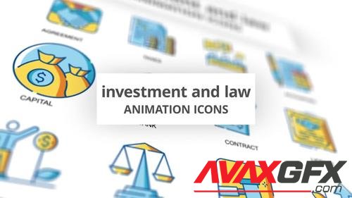 MotionArray – Investment & Law - Animation Icons 968989