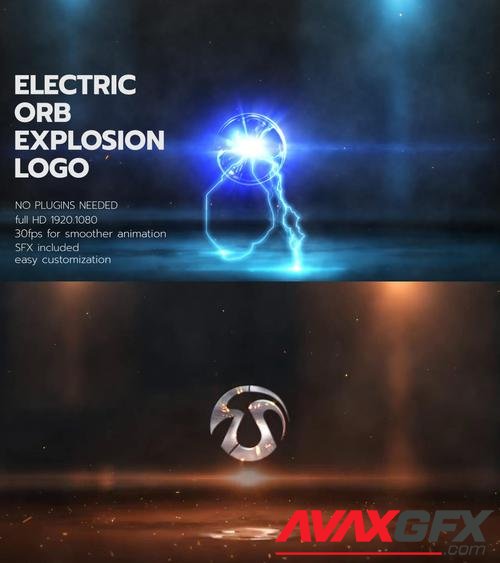 MotionArray – Electric Orb Explosion Logo 987828