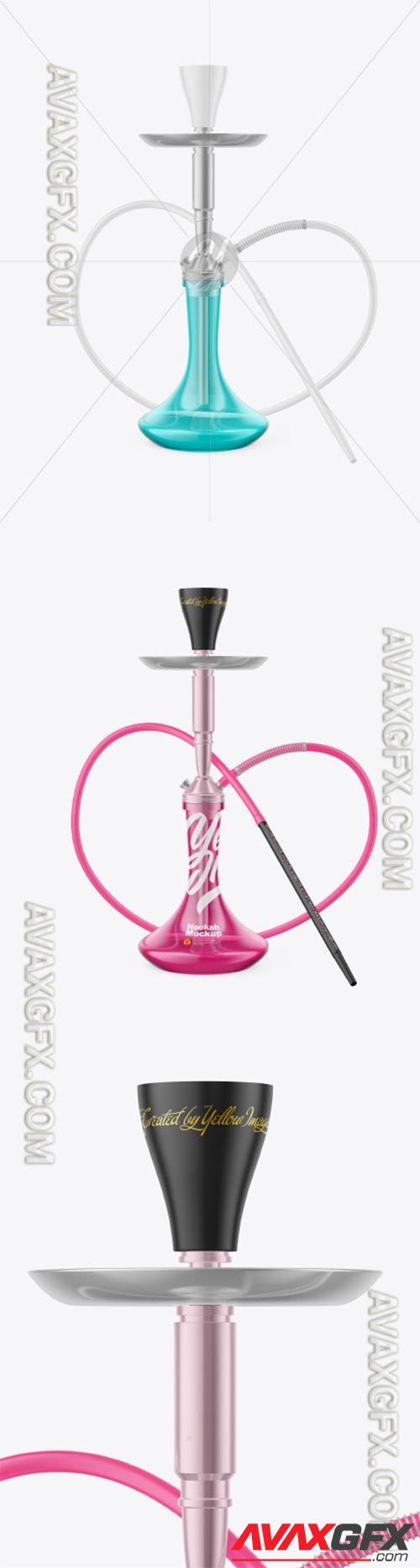 Hookah with Colored Glass Flask Mockup 89297 TIF
