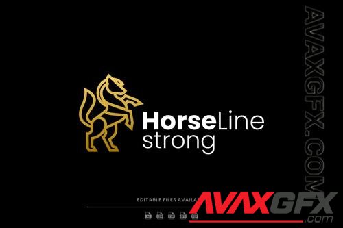 Horse Line Art Logo