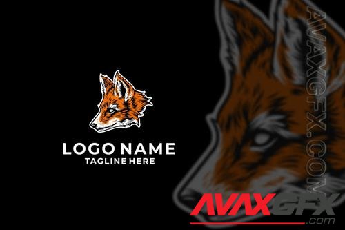 Fox Head Logo Design Vector
