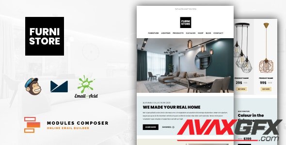 ThemeForest - Furnistore v1.0 - E-Commerce Responsive Furniture and Interior design Email with Online Builder - 33744161