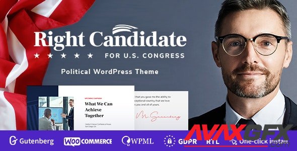 ThemeForest - Right Candidate v1.0.4 - Election Campaign and Political WordPress Theme - 24571945