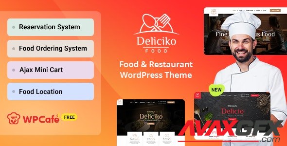 ThemeForest - Deliciko v2.0.1 - Restaurant WordPress Theme - 24062427