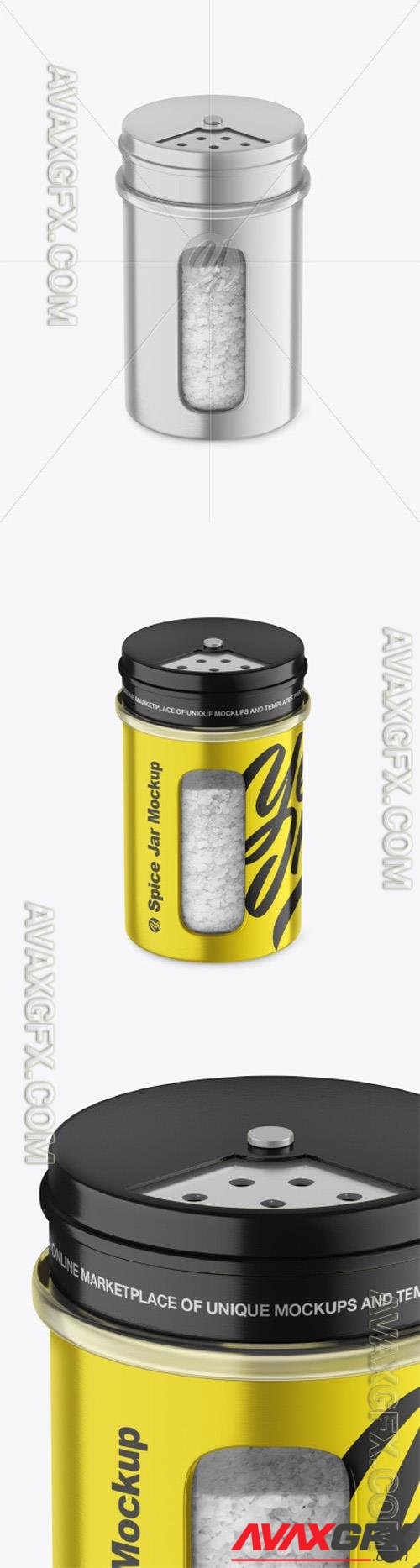 Metallic Spice Jar w/ Salt Mockup 89414 TIF