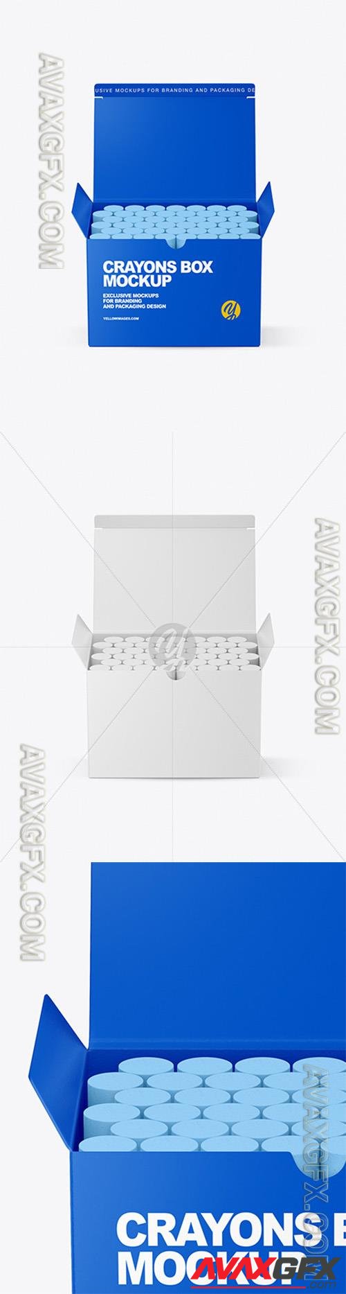 Paper Box with Crayons Mockup 89406 TIF