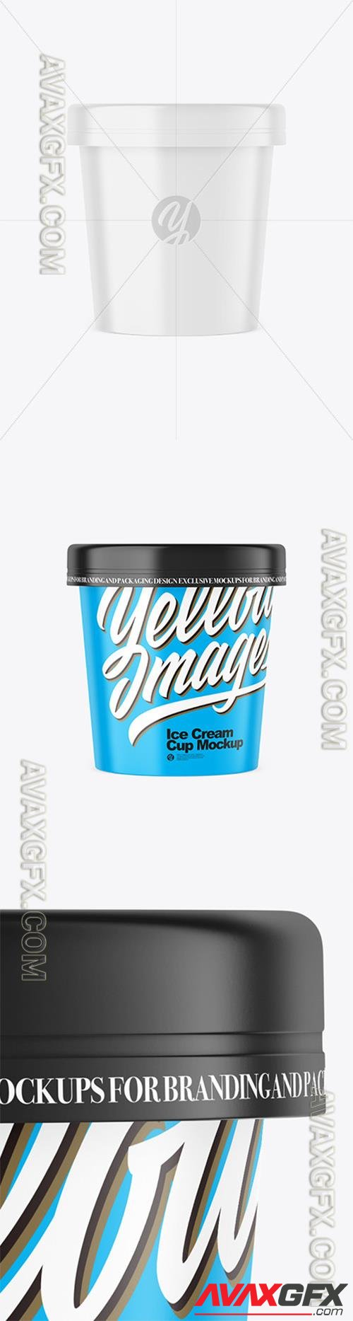 Matte Ice Cream Cup Mockup 89524 TIF