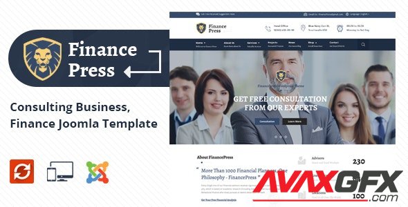 ThemeForest - Finance Press v1.8 - Consulting Business Joomla Template - 17075333