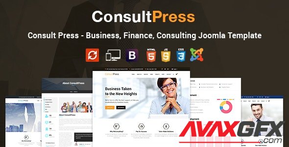 ThemeForest - Consult Press v2.0 - Finance & Consulting Business Joomla Template - 19357720