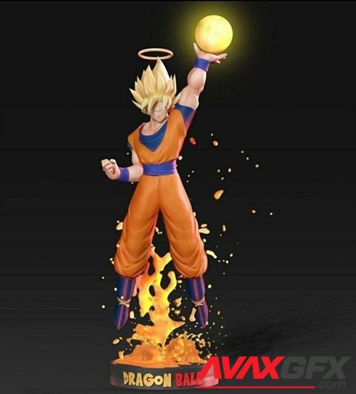 Goku Super Saiyan – 3D Printable STL