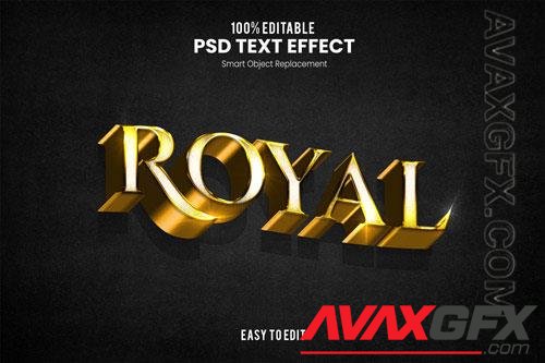 Royal text effect  psd design