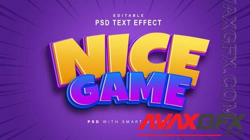 Nice text effect  psd design