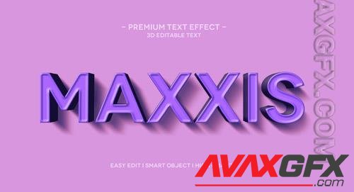 Maxxis 3d text effect template Premium Psd