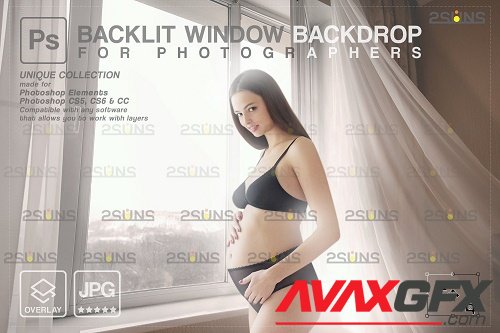 Curtain backdrop & Maternity digital photography backdrop V6 - 1447855