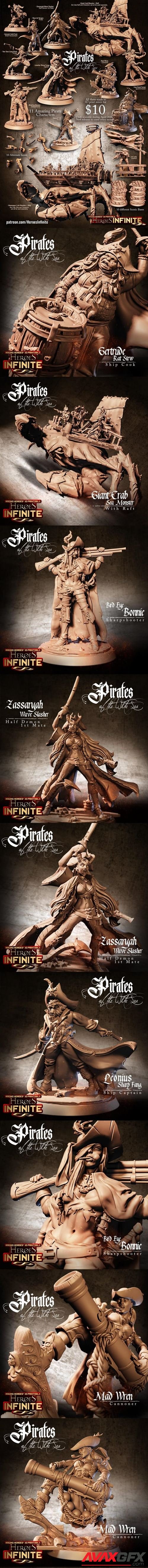 Heroes Infinite – Pirates of The White Sea – 3D Printable STL