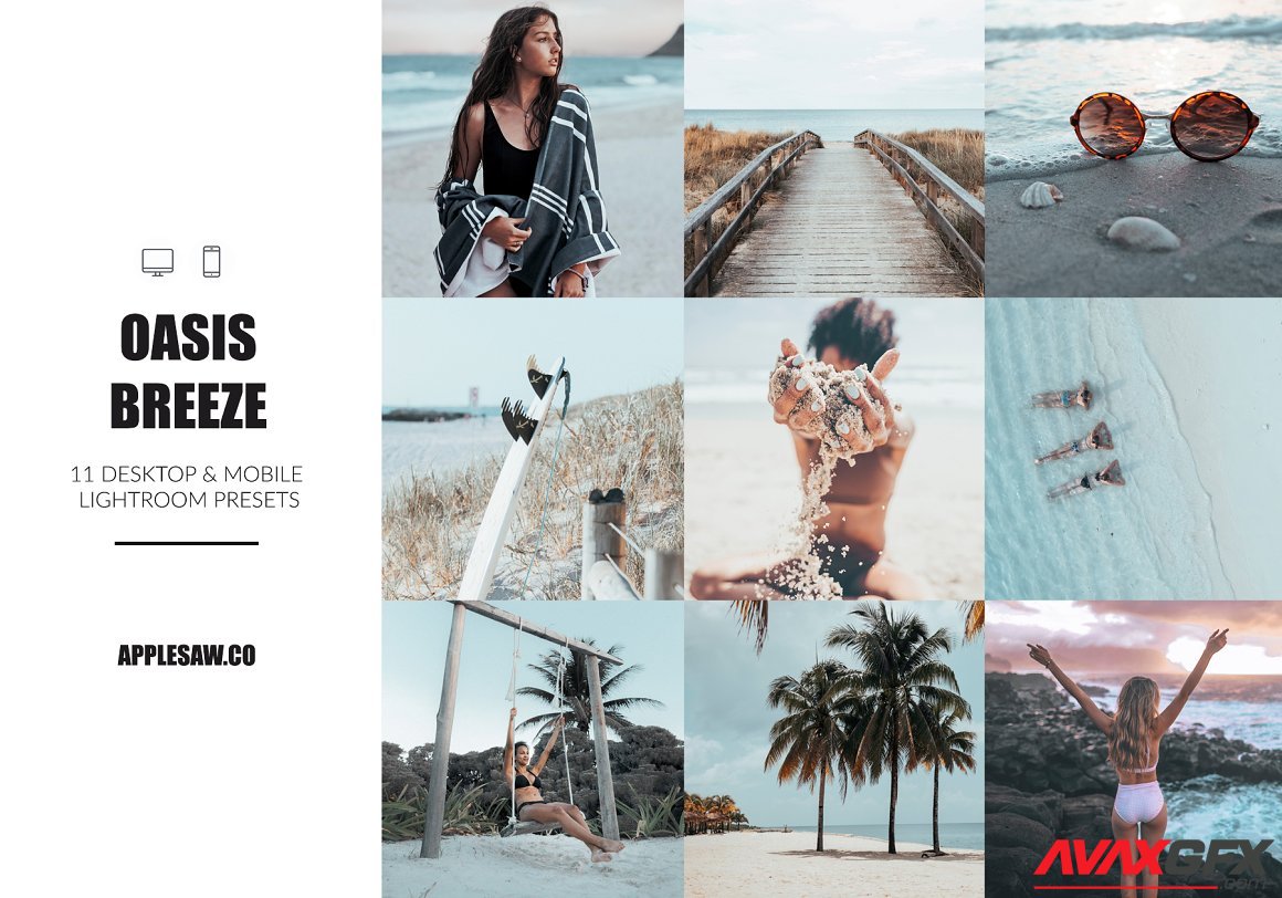 CreativeMarket - Oasis Breeze Lightroom Presets 3865859