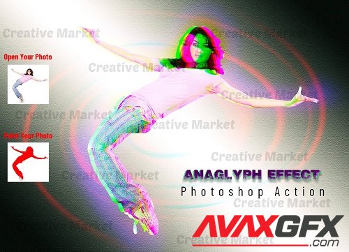 Anaglyph Effect Photoshop Action - 6518920