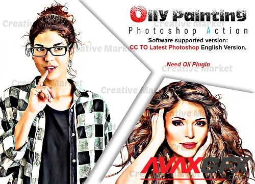 Oily Painting Photoshop Action - 6520379