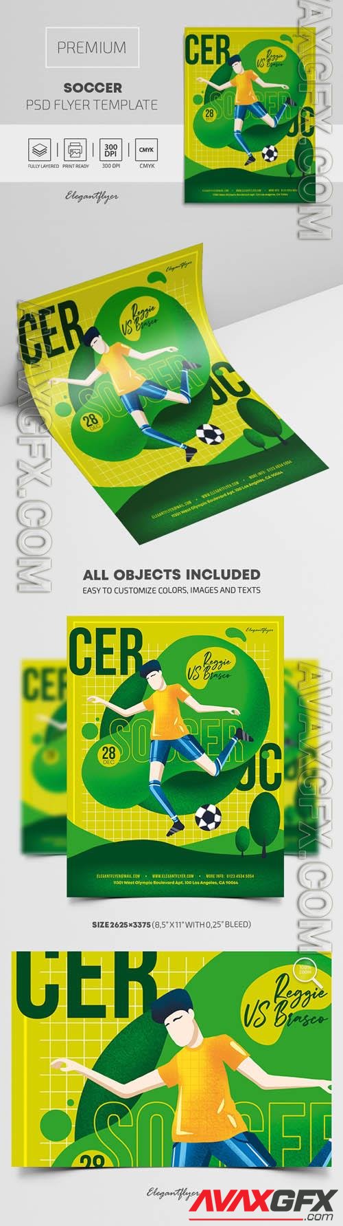 Soccer Premium PSD Flyer Template