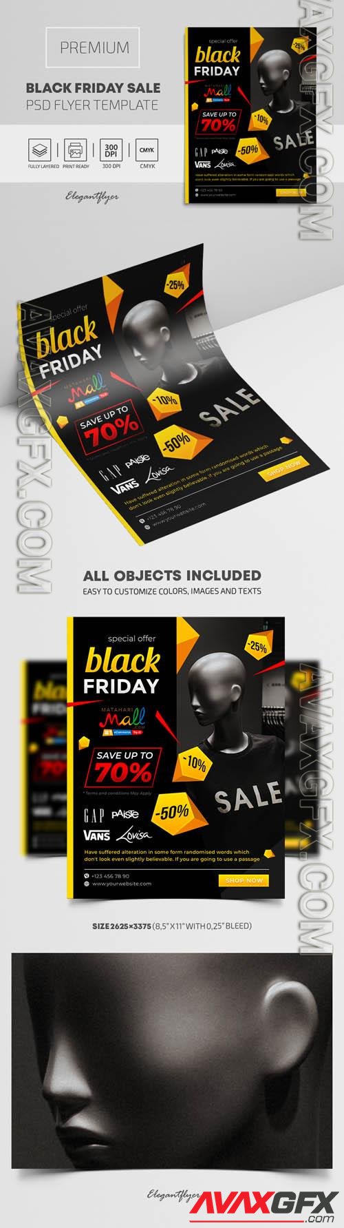 Black Friday Sales  Premium PSD Flyer Template