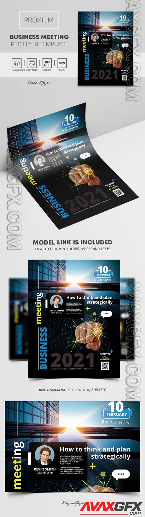 Business Meeting  Premium PSD Flyer Template