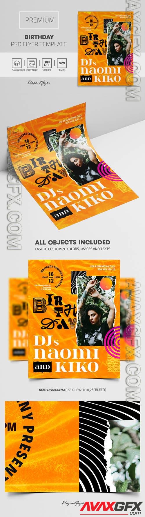 Birthday Premium PSD Flyer Template vol 2