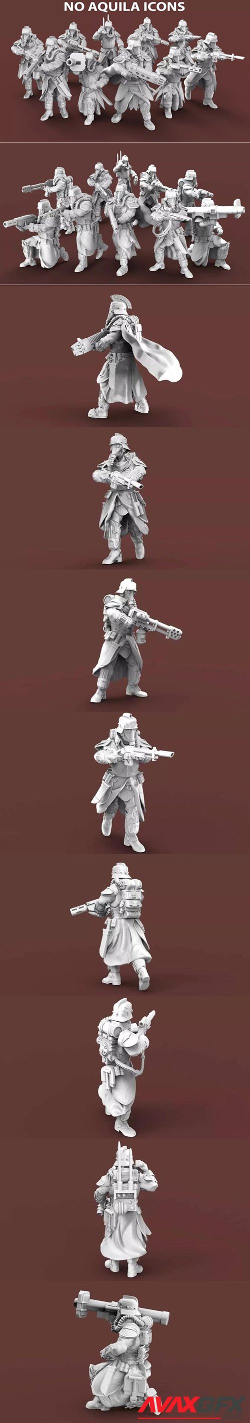 The Expendable Brigade - Ranged Infantry – 3D Printable STL