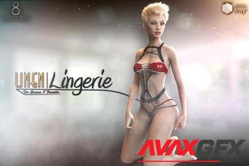 Linen Lingerie for Genesis 8 Females