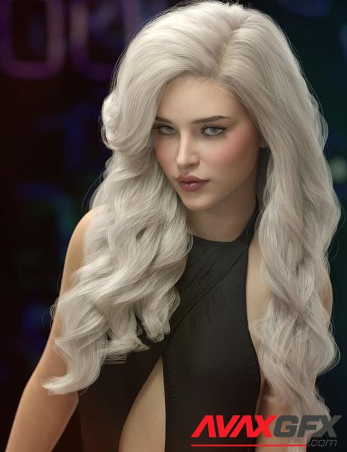 Ursula Hair for Genesis 3, 8, and 8.1 Females