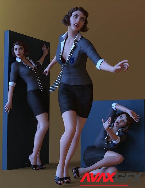 CDI Crime Cover Poses for Genesis 8.1 Female