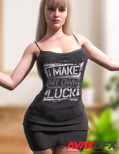 dForce Summer Sleeveless Dress for Genesis 8 and 8.1 Females