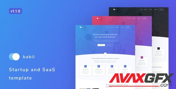 ThemeForest - Babil v1.1.0 - Startup and SaaS template - 22922681