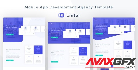 ThemeForest - Lintor v1.0 - Mobile App Development Agency Template - 25167988