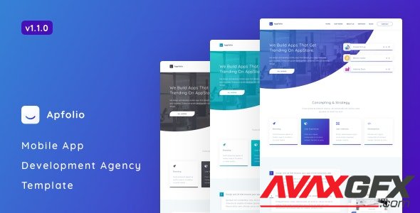 ThemeForest - Apfolio v1.1.0 - Mobile App Development Agency Template - 22547727