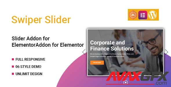 CodeCanyon - Swiper Slider Widget for Elementor v1.0.0 - 33436678