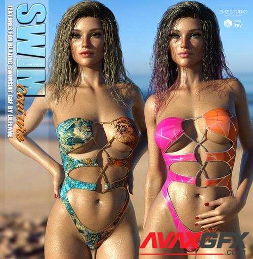 SWIM Couture Textures for Blazing Swimsuit G8F