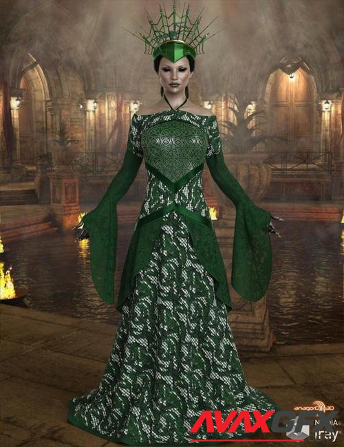 VERSUS - dForce October Gown for Genesis 8 Females