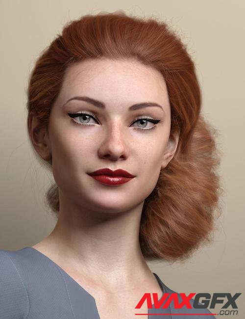 Low Updo Hair for Genesis 3 and 8 Female(s)