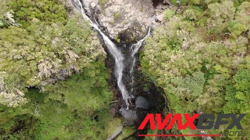 MotionArray – Aerial View Of Risco Waterfall, Madeira 975011