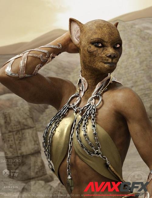 Ancient Bastet for Genesis 8 Female