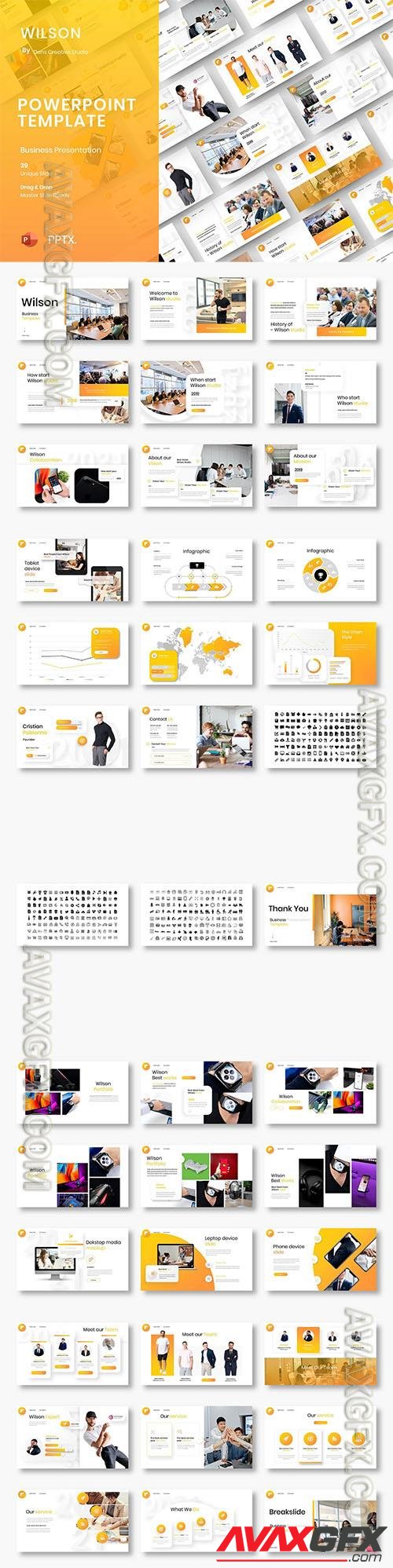 Wilson - Business Powerpoint, Keynote and Google Slides Template